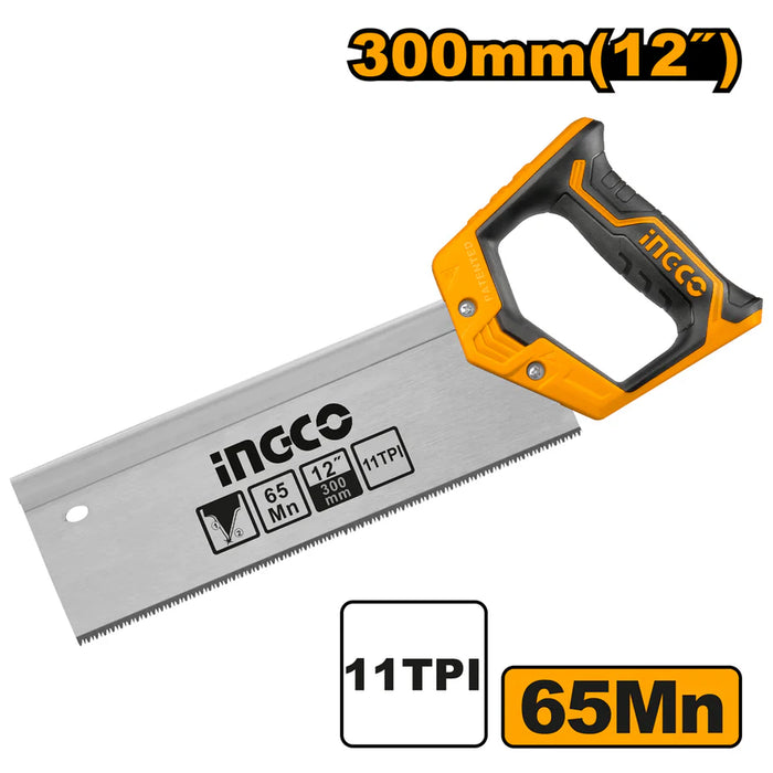 Ingco 12" (300mm) Back Saw HMBSB3008