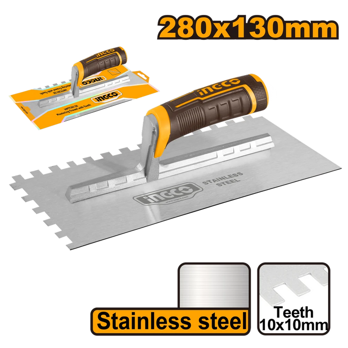 Ingco Plastering Trowel with Teeth HPTT28138