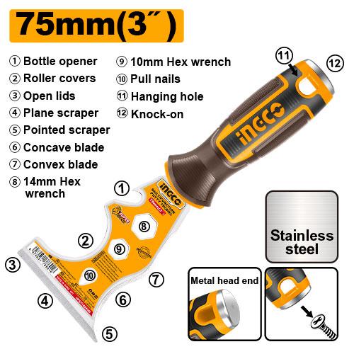 Ingco Multifunction Putty Trowel HPUT88080M