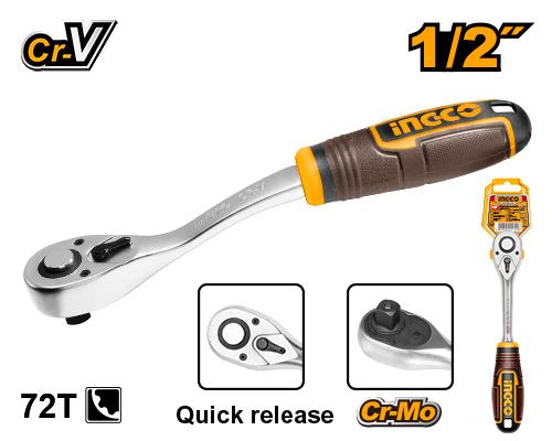 Ingco 72T 1/2" Dr. Ratchet Wrench HRTH8412