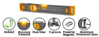 HSL68040 | Spirit level with powerful magnets