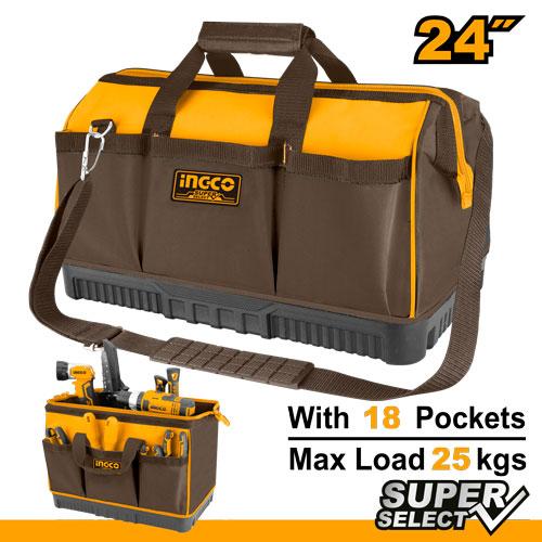 Ingco 24" Tool Bag w/ 18 Pockets HTBG09