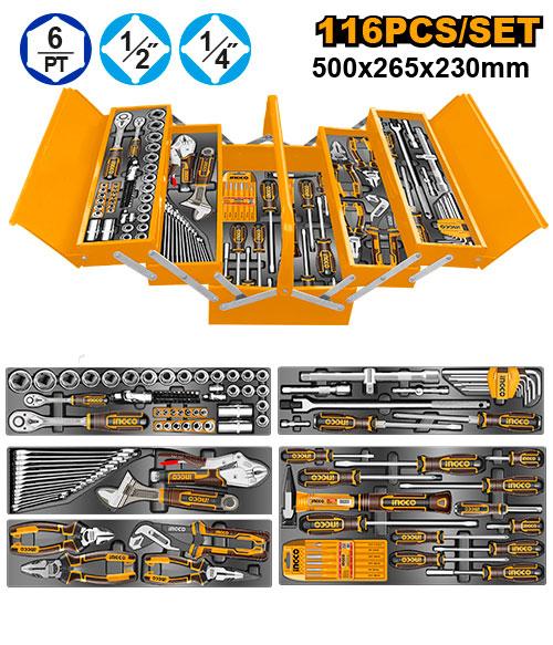 Ingco 116 Pcs Tool Chest Set HTCS261168
