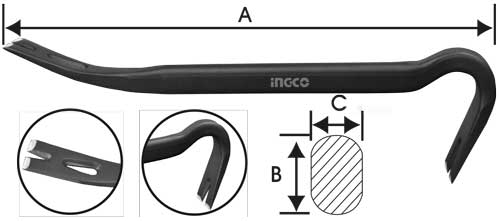 Ingco 24" Wrecking Bar HWBA01142