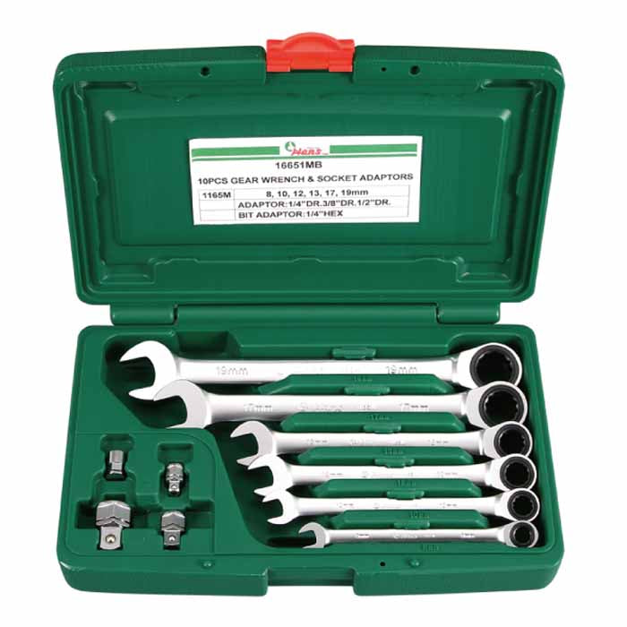 Hans Open-End Gear Ring Wrench Set 16651MB