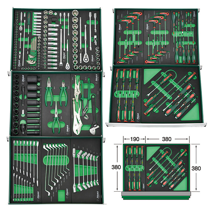 Hans 223PCS Great Tool Trolley Group FGTT-223 (EVA foam)