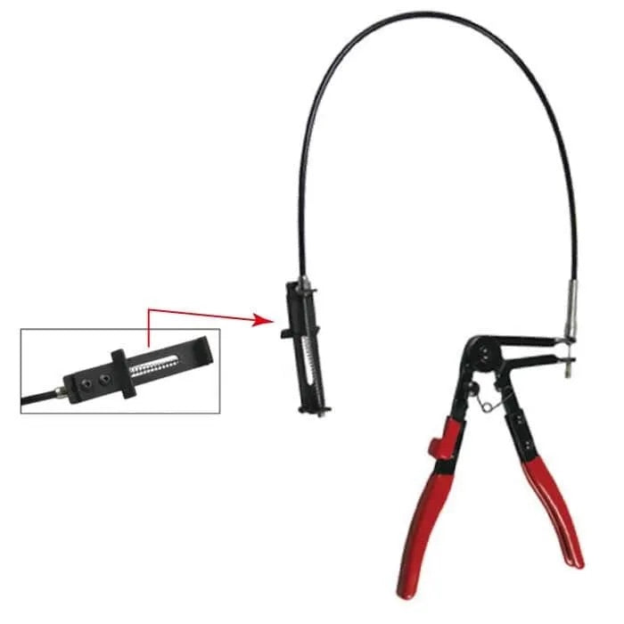 Hans Universal Hose Clamp Pliers Remover with 24" Flexible wire UHCR
