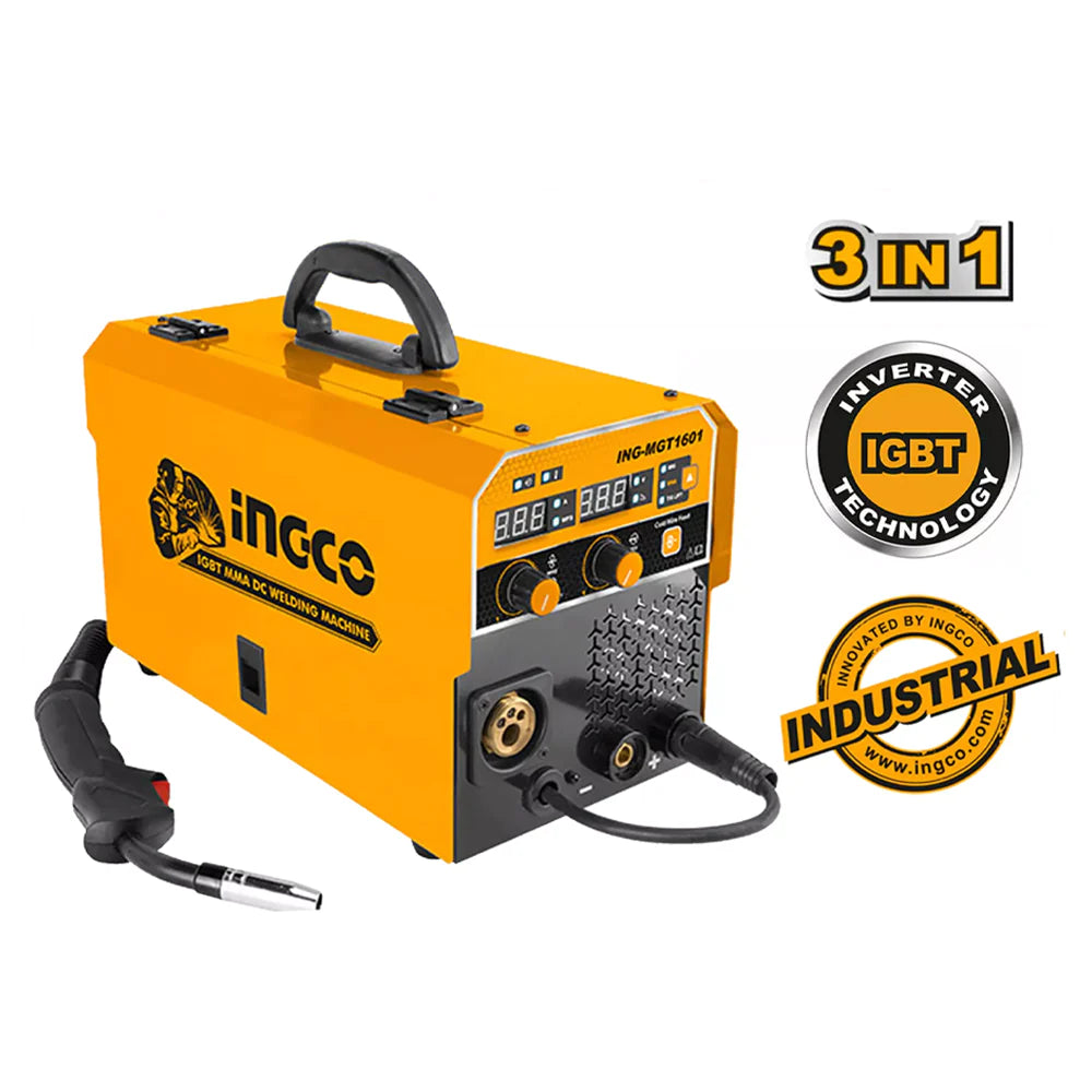 Ingco 3-in-1 Inverter MAG/MIG/MMA/TIG Lift Welding Machine ING-MGT1601 ...
