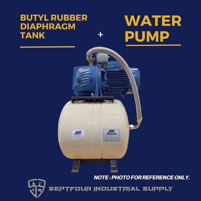 Marflo 1/2HP JET waterpump with Horizontal Bladder/ Butyl Rubber Diaphragm Tank (set)
