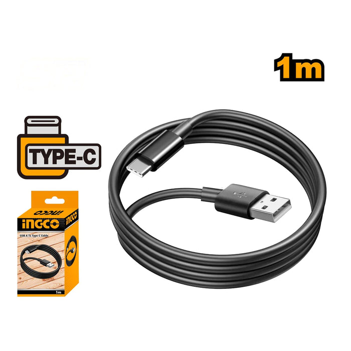 Ingco 1Meter  Usb Type-A To Type-C Cable IUCC01
