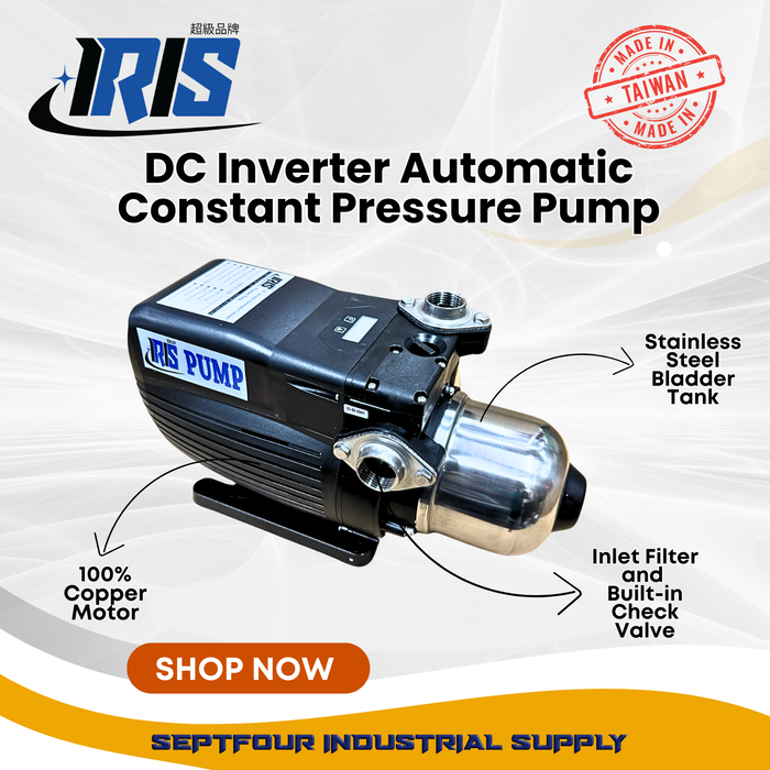 IRIS DC Inverter Automatic Constant Pressure Pump - Made in Taiwan