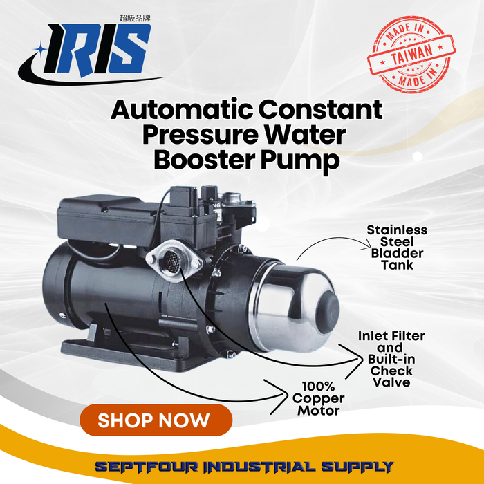 IRIS Automatic Constant Pressure Water Booster Pump - Made in Taiwan