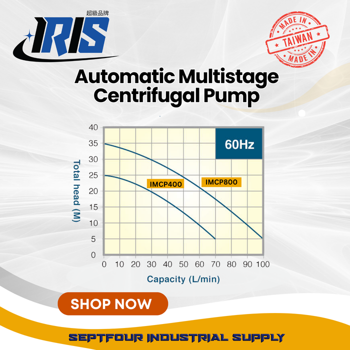IRIS CPU Multistage Centrifugal Pump (IMCP Series) - Made in Taiwan