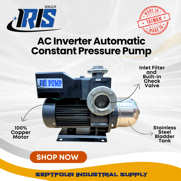 IRIS AC Inverter Automatic Constant Pressure Pump - Made in Taiwan