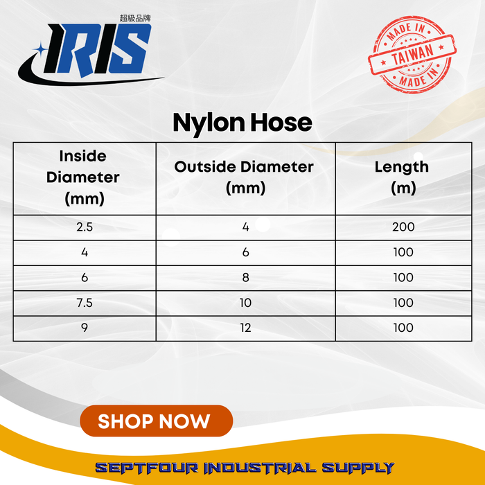 IRIS PA Nylon Hose - Made in Taiwan