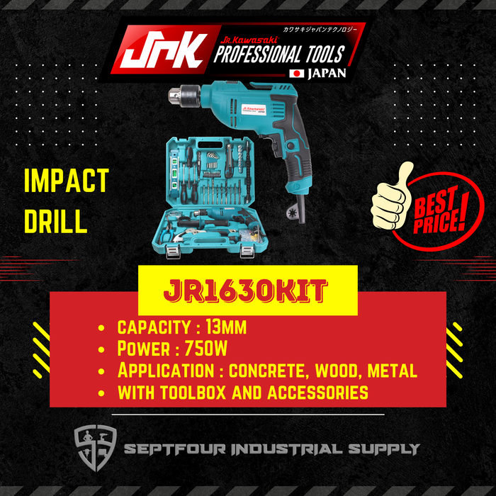 JRK Kawasaki 13mm Impact Drill JRK1630/JRK1630Kit