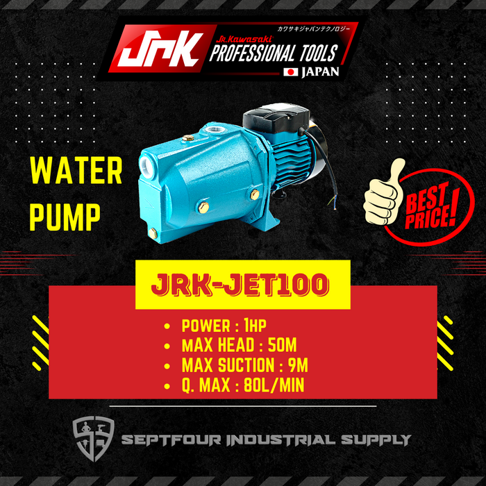 JRK Kawasaki 1HP JET waterpump with 24L/36/50L/60L/80L/100L Dayuan Horizontal Bladder Tank (set)
