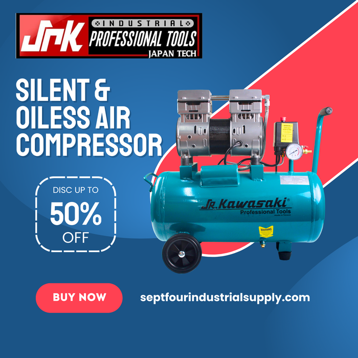 JRK 1.5Hp Silent & Oiless Air Compressor JRKST1.5HP/30L