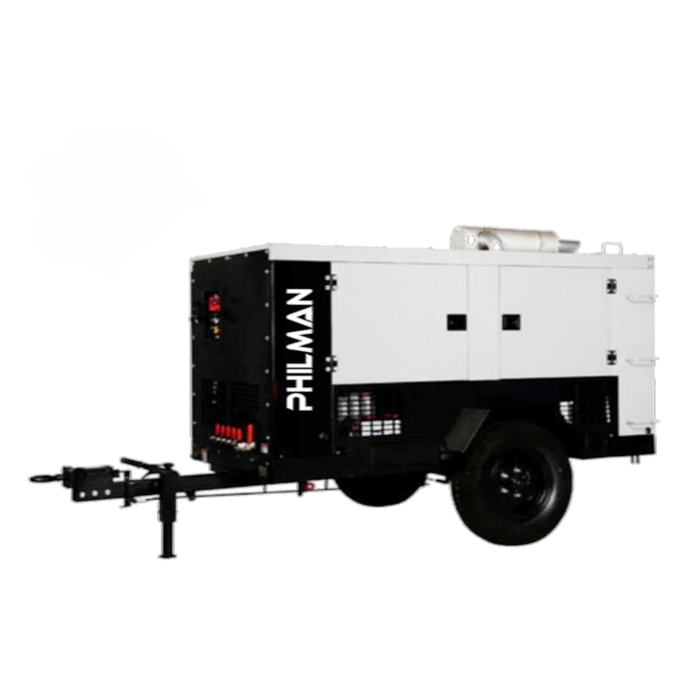 Kubota Diesel Trolley Mounted Air Compressor - Made In Japan