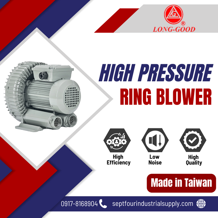 LONG-GOOD High Pressure Ring Blower/Air Pump -  Made in Taiwan