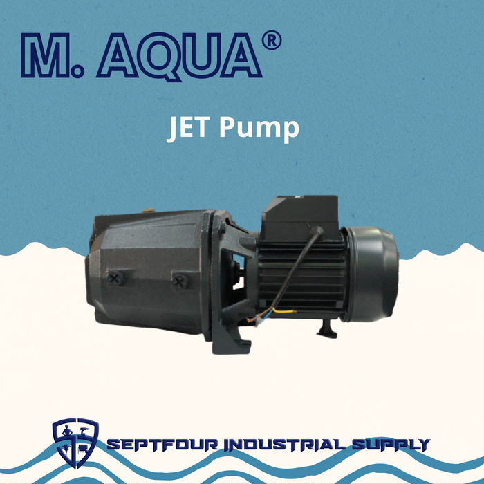M. Aqua 1HP JET waterpump with 24L/36/50L/60L/80L/100L Dayuan Horizontal Bladder Tank (set)