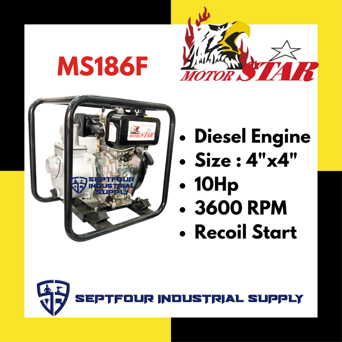 Motorstar Air-Cooled Diesel Engine Pump