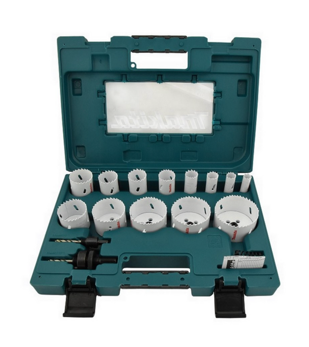 Makita 16pcs BiM Holesaw Assortment For General Use D-63993