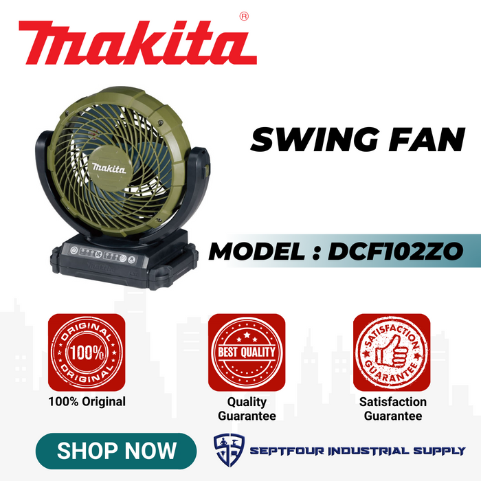 Makita 180mm (7-1/8") Automatic Swing Fan DCF102ZO