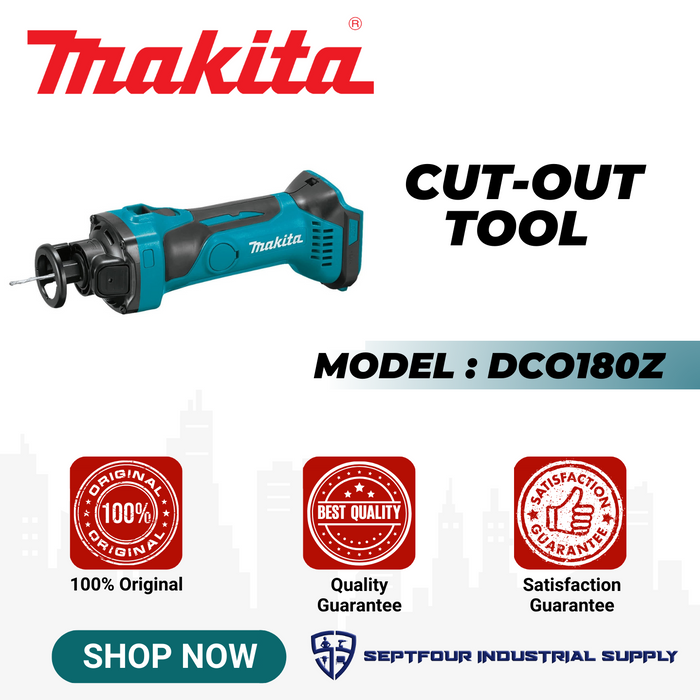 Makita 6.35mm ( 1/4") Cordless Cut-out Tool DCO181Z