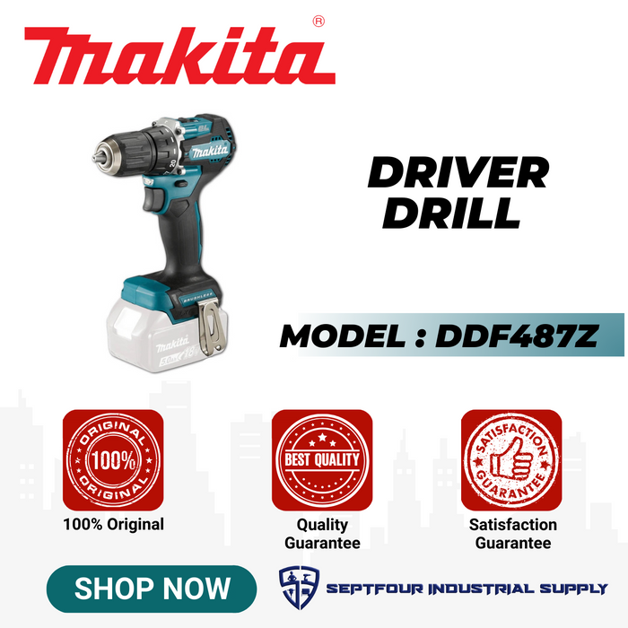 Makita 13mm ( 1/2") Cordless Driver Drill DDF487Z