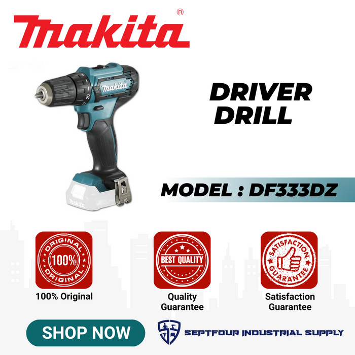 Makita 10mm ( 3/8") Cordless Driver Drill DF333DZ