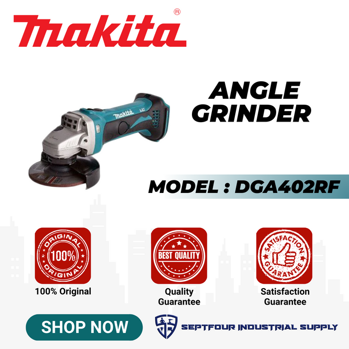 Makita 4" Cordless Angle Grinder DGA402RF