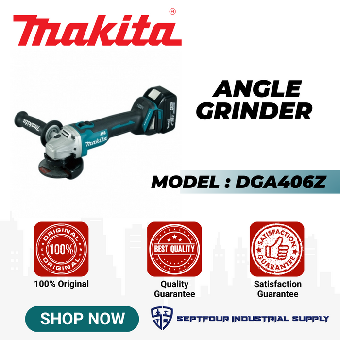 Makita 4" Cordless Angle Grinder DGA406Z