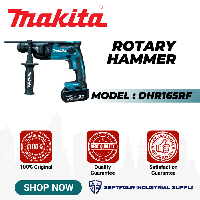 Makita 16mm Cordless Rotary Hammer DHR165RF