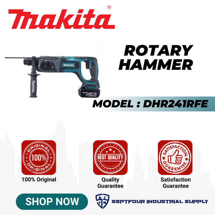 Makita 20mm Cordless Rotary Hammer DHR241RFE