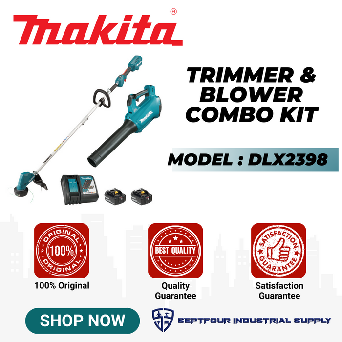 Makita 18V Cordless Grass Trimmer + Cordless Blower Combo Kit Set DLX2398