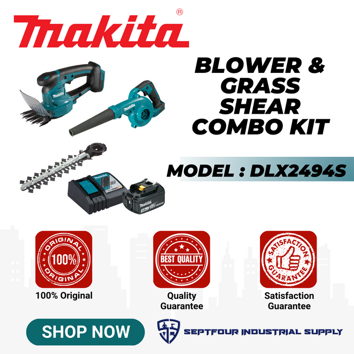 Makita 18V Cordless Grass Shear and  Blower Combo Kit Set DLX2494S