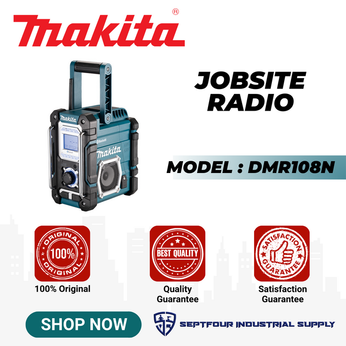 Makita 10.8 V-18V  Cordless Bluetooth Job Site Radio DMR108N