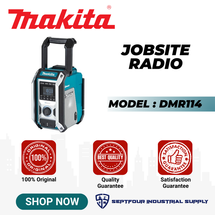 Makita Cordless Bluetooth Job Site Radio DMR114