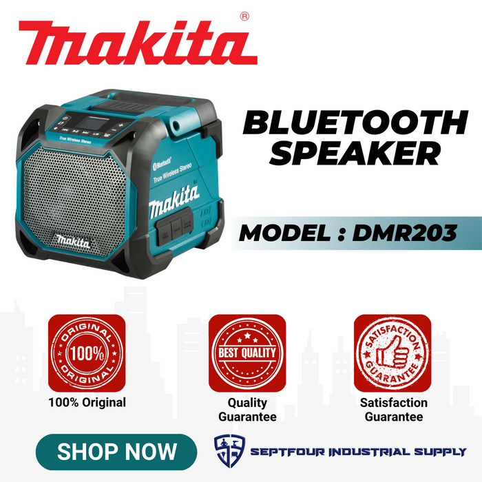 Makita 12Vmax-18V Cordless Job Site Speaker DMR203