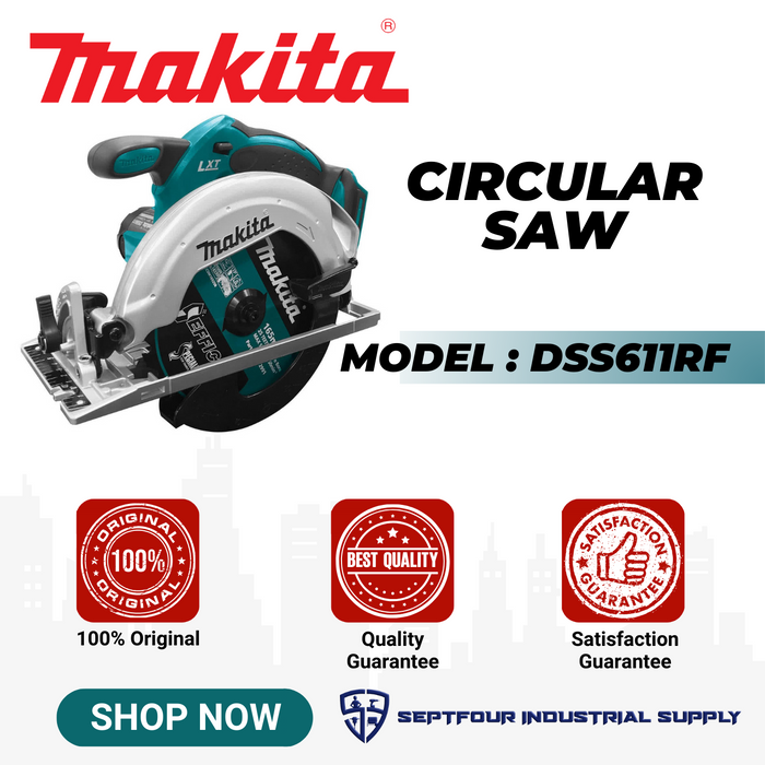 Makita 6-1/2" Cordless Circular Saw DSS611RF