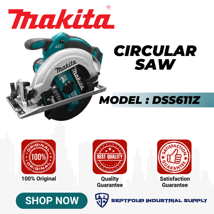 Makita 6-1/2" Cordless Circular Saw DSS611Z