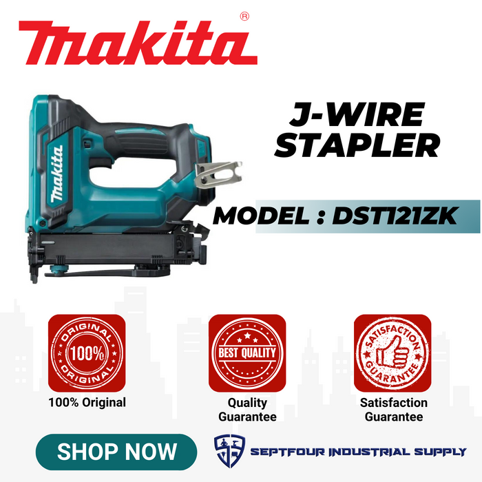 Makita 10mm J Wire Cordless Stapler DST121ZK