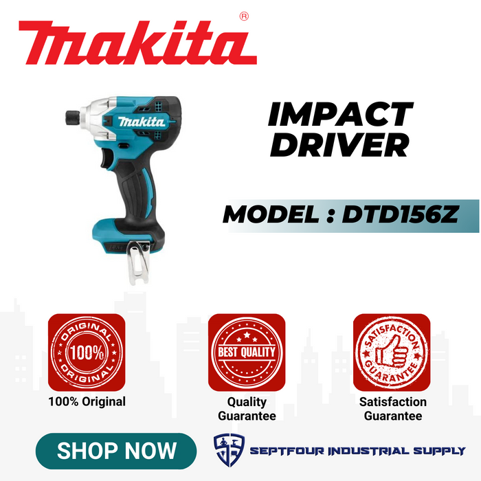 Makita 1/4" Cordless Impact Driver DTD156Z