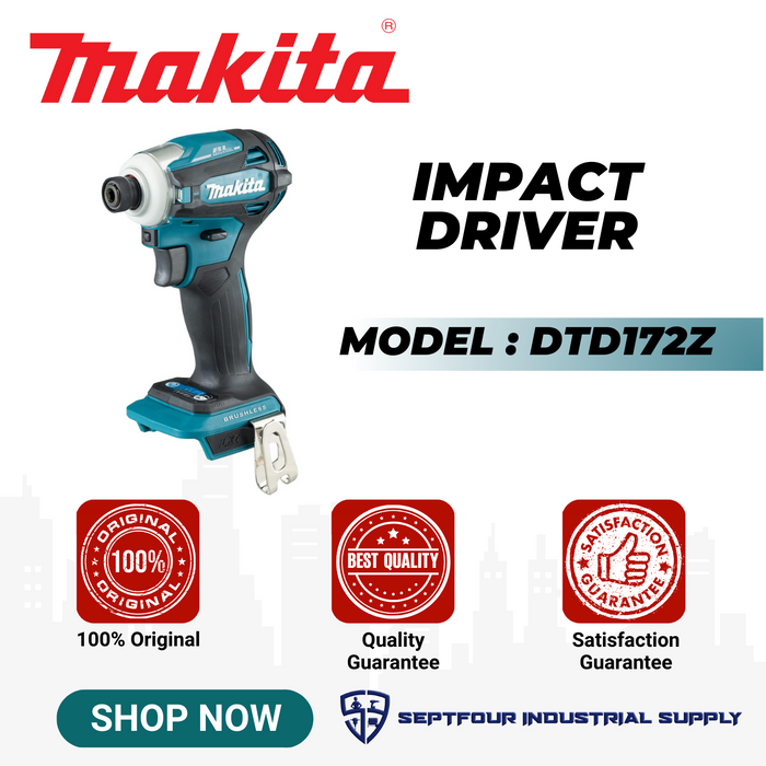 Makita 6.35mm (1/4") Cordless Impact Driver DTD172Z