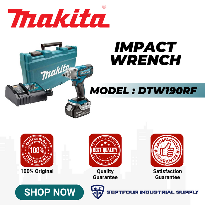 Makita 1/2" 18V LXT Cordless Impact Wrench DTW190RF