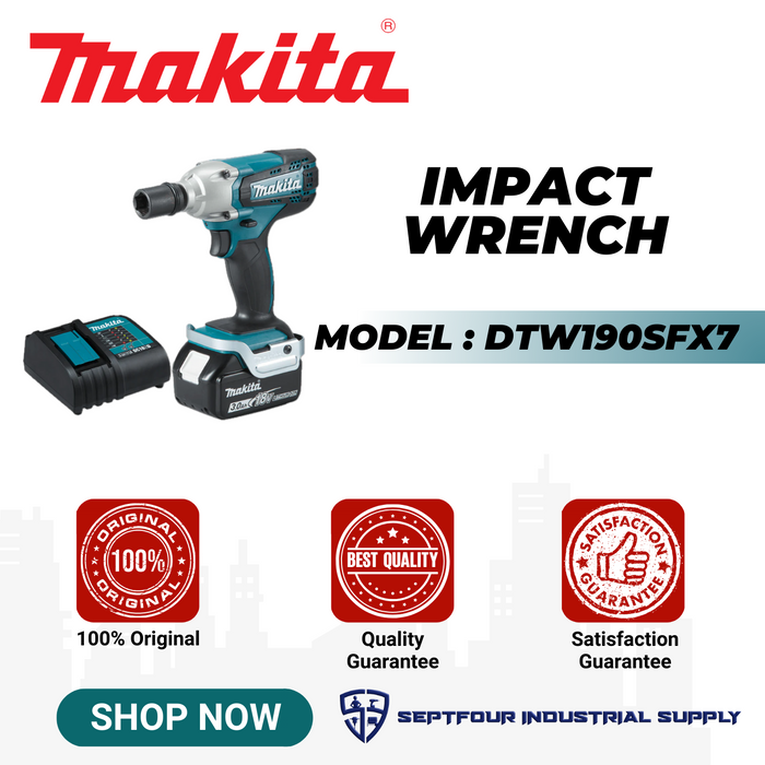 Makita 1/2" Cordless Impact Wrench DTW190SFX7