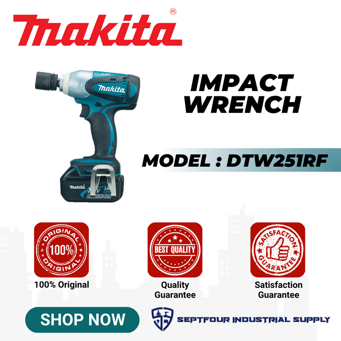 Makita 1/2" Cordless Impact Wrench DTW251RF