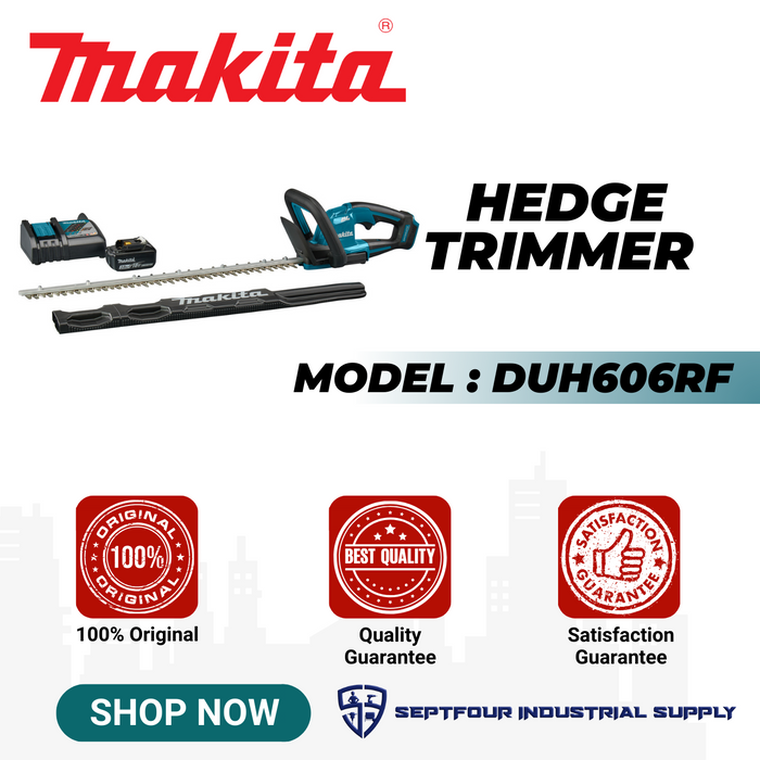 Makita 600mm ( 23.5") Cordless Hedge Trimmer DUH606RF