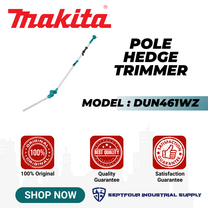 Makita 18mm (11/16") Cordless Pole Hedge Trimmer DUN461WZ